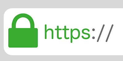 Вид защищенного соединения с помощью SSL сертификата